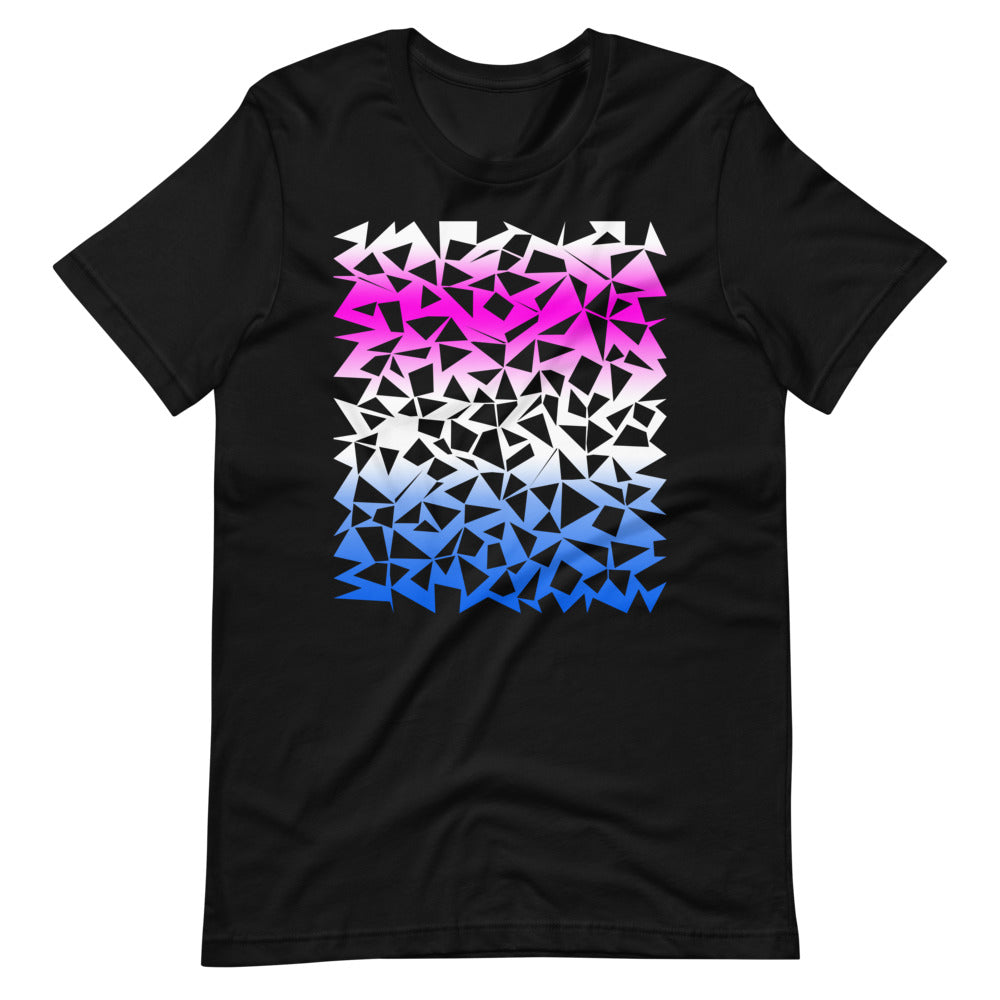 Abstract Geometric Synthwave T-Shirt