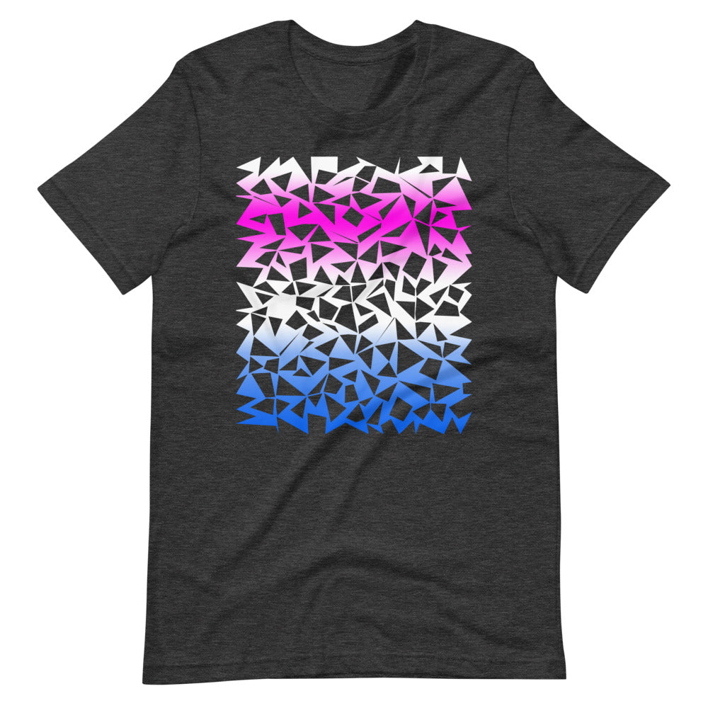 Abstract Geometric Synthwave Made – 718 T-Shirt